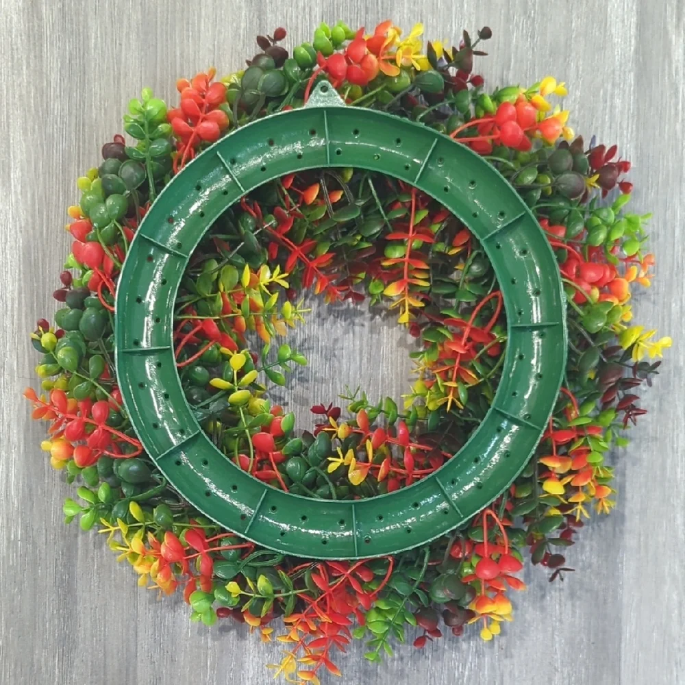 Vibrant Multicolor Eucalyptus Holiday Wreath